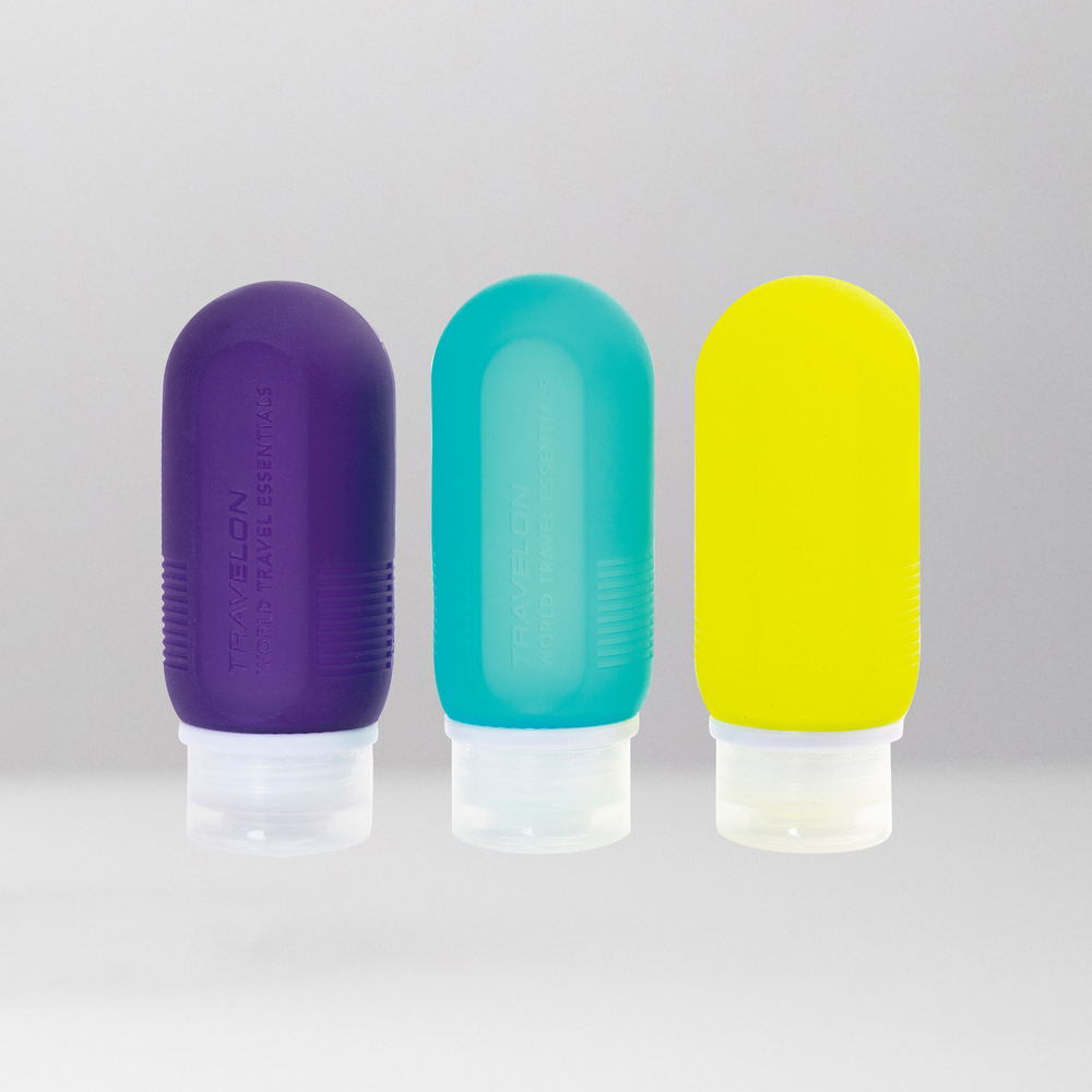 TRAVELON 美國 旅行分裝瓶3入(89ml) / 沐浴乳 洗髮精 乳液瓶 保養品空瓶
