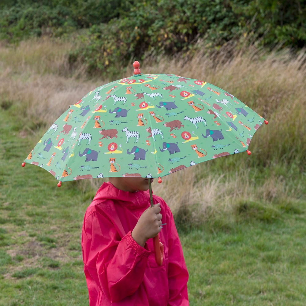 Rex LONDON 英國 兒童雨傘(動物派對) / 遮陽傘 晴雨傘 直傘