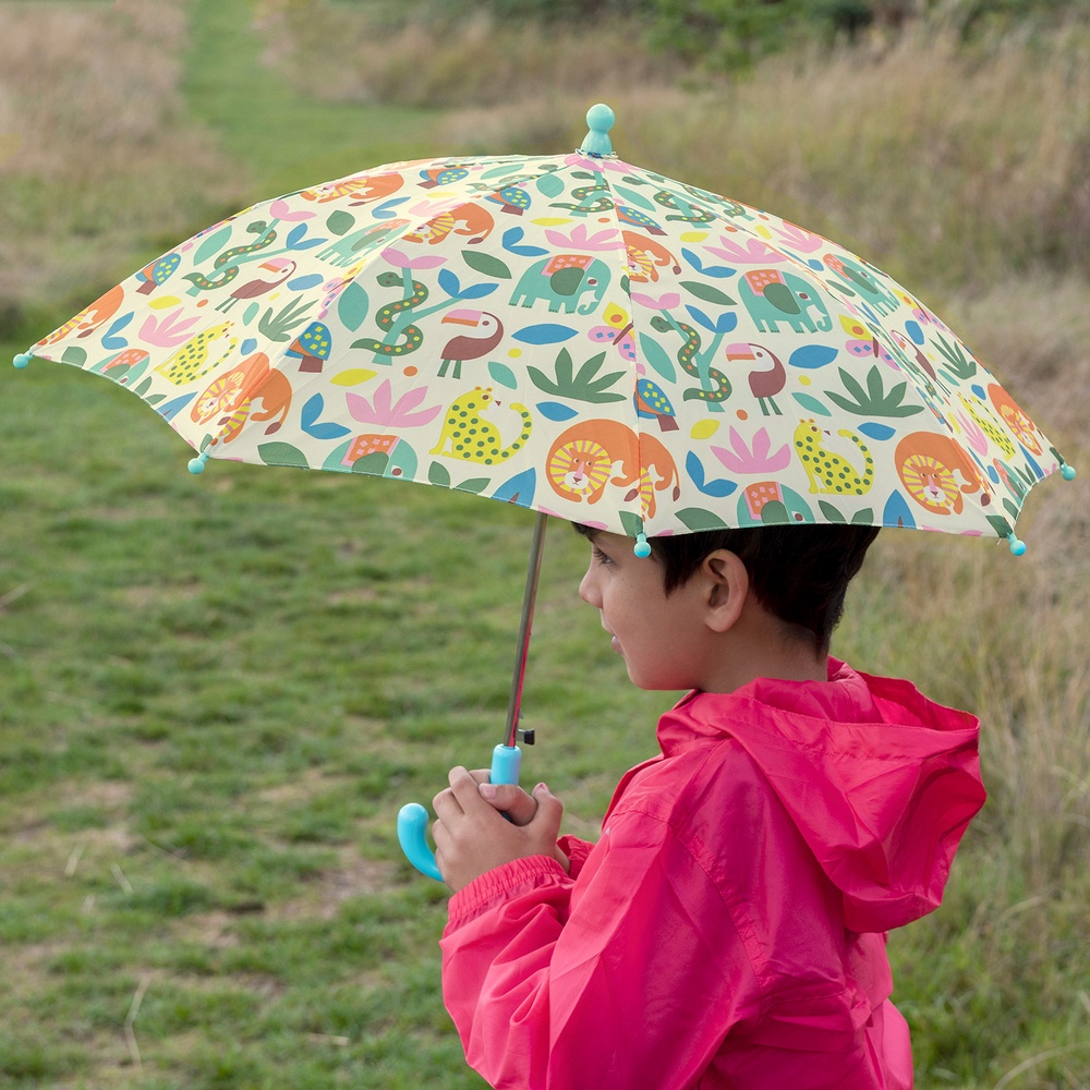 Rex LONDON 英國 兒童雨傘(熱帶動物) / 遮陽傘 晴雨傘 直傘