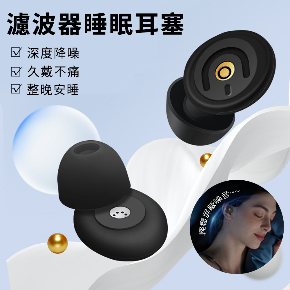 Cord 雙核濾波器隔音降噪耳塞 矽膠隔音睡眠耳塞 超強隔音耳塞 靜音耳塞 防噪音耳塞（耳塞收納盒）