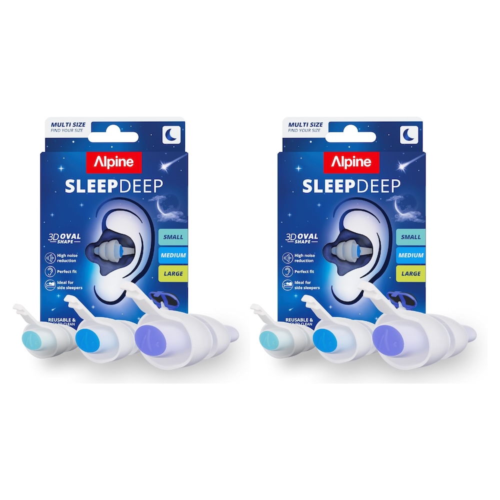 Alpine SleepDeep Multisize 2入組 荷蘭製 舒眠耳塞