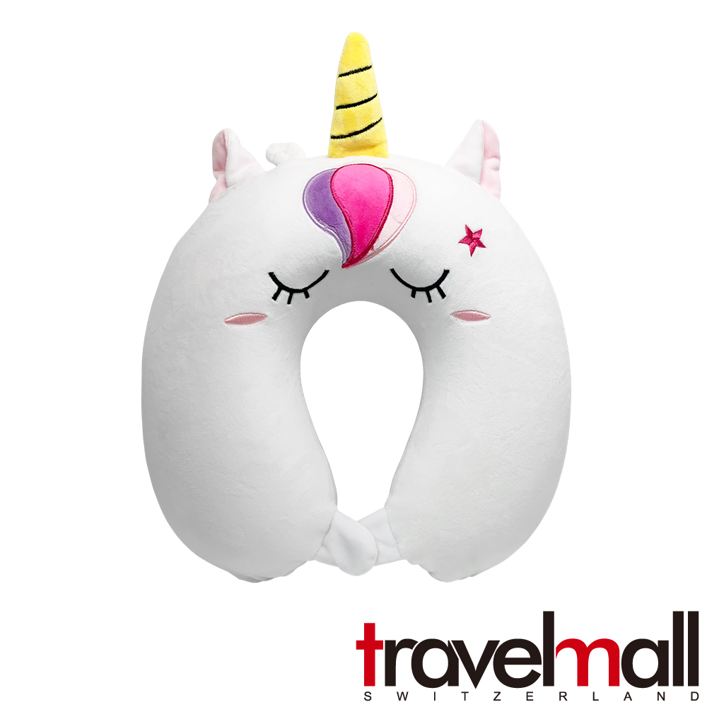 Travelmall 3D 旅行舒適記憶頸枕-獨角獸 (飛機枕/午睡枕/U型枕)