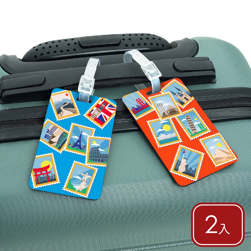 TRAVELON 美國 行李掛牌2入(名勝集郵) / 行李吊牌 識別吊牌 登機牌（其他規格）