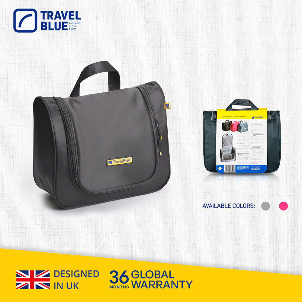 Travel Blue 藍旅 Luxury 豪華化妝/盥洗包-2色任選 TB341
