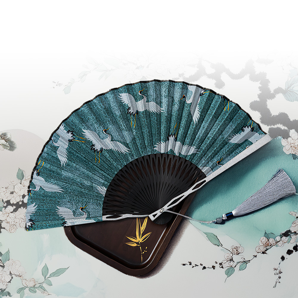 上手家居鋁合金折扇(扇子/鐵扇/古風扇/合金扇/手扇/金屬折扇/古風折扇