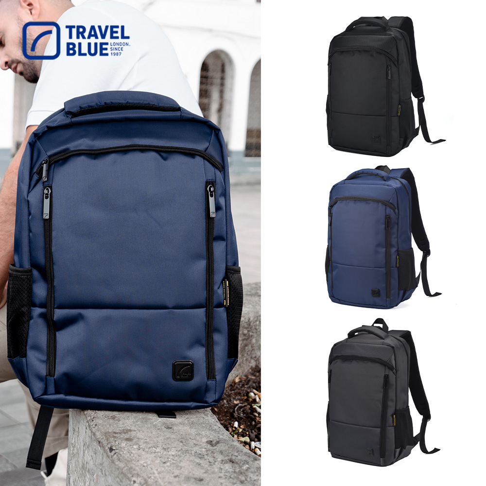Travel Blue 藍旅 DOWNTOWN-EXPLORER 城市探索款背包-黑/海軍藍/灰 TB3120