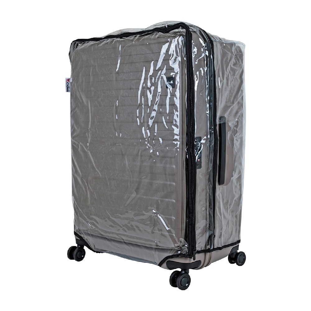 CROWN 皇冠 Luggage Cover 尺寸 CUBO 30吋 行李箱套 保護套 防塵套-透明雨衣套