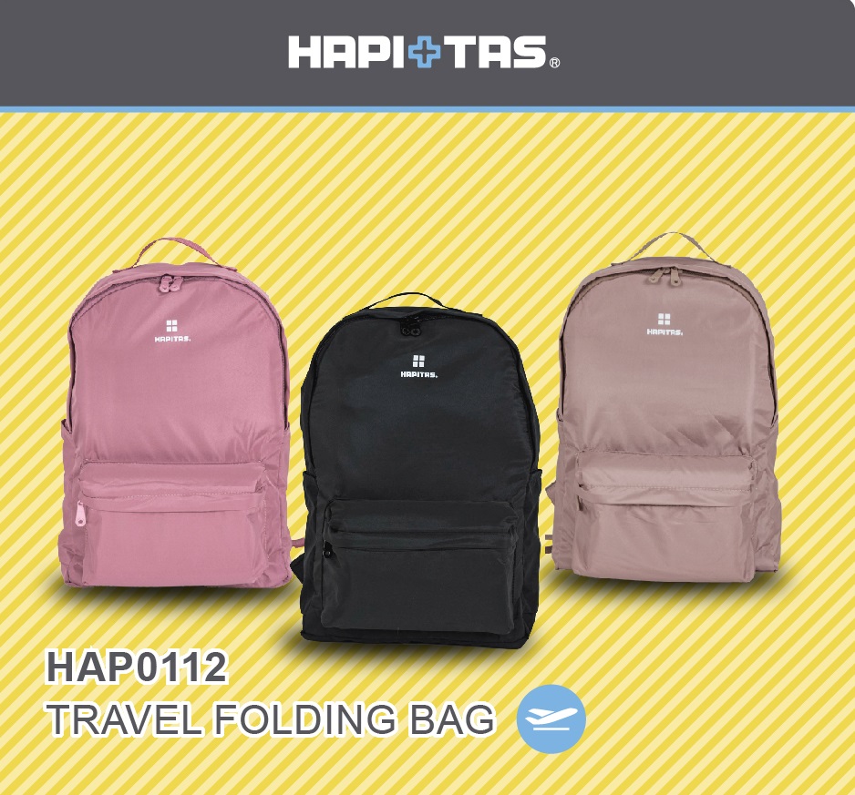 HAPI+TAS HAP0112 新型摺疊手提後背包 旅行背包 摺疊收納袋