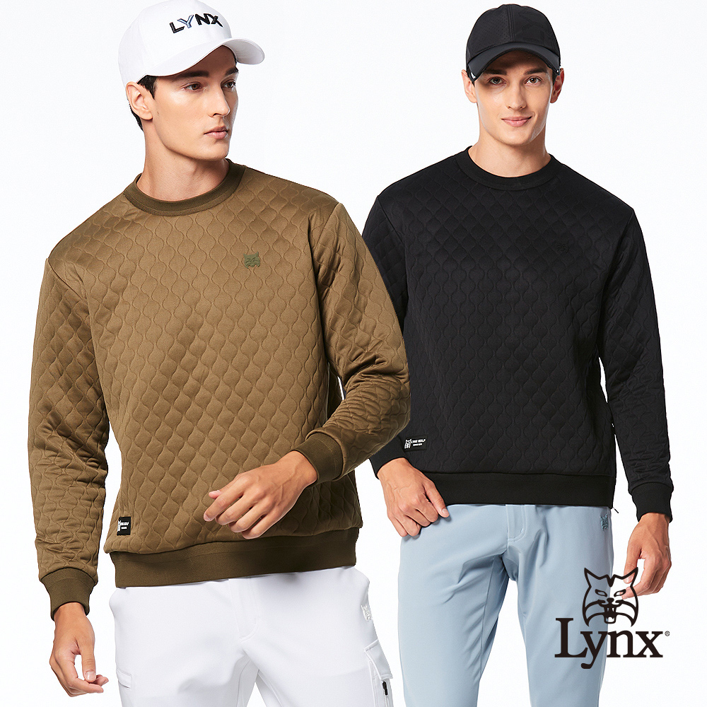 Lynx Golf 首爾高桿風格!男款日本進口面料保暖舒適大學T長袖圓領POLO衫(二色)