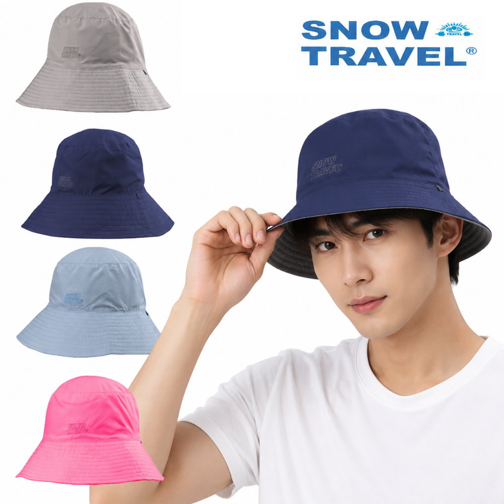 SNOW TRAVEL 雪之旅 AH-2(2件組) 抗UV透氣快乾雙面漁夫帽(進口HIGH-IQ抗UV40布料)