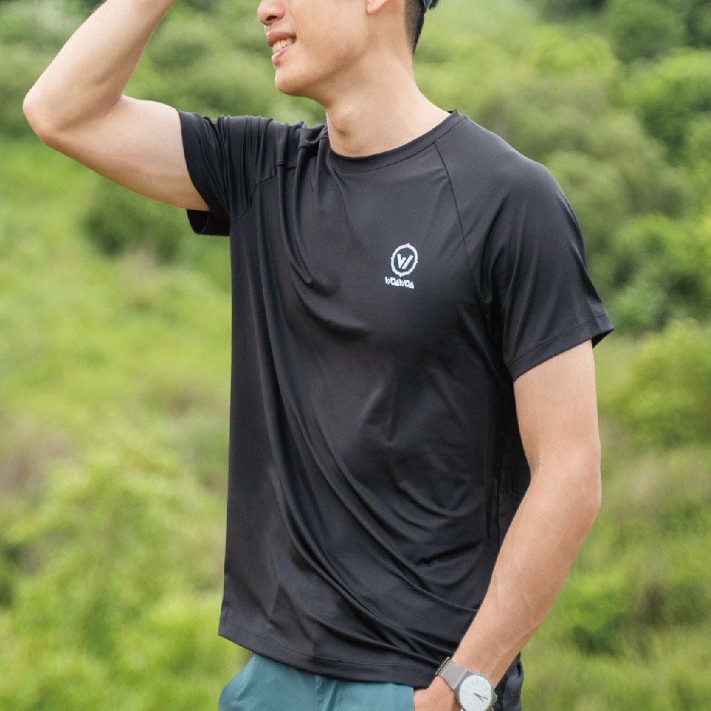 【WOAWOA】UPF50+涼感循環極風衣 經典LOGO款 男版 (登山衣 排汗衣 涼感衣 衣服 防曬 登峰衣)