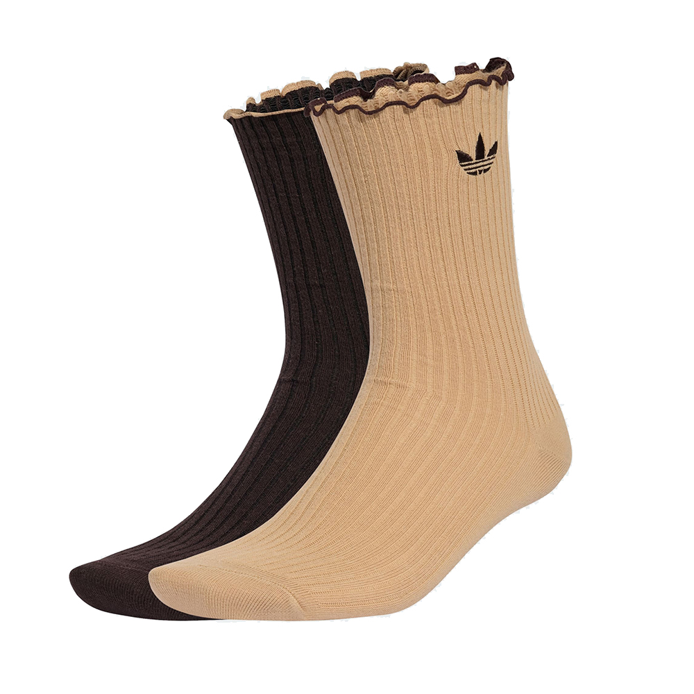 adidas 愛迪達 襪子 RUFFLE CR S 2P 運動襪 運動長襪 2雙入 - KR4220