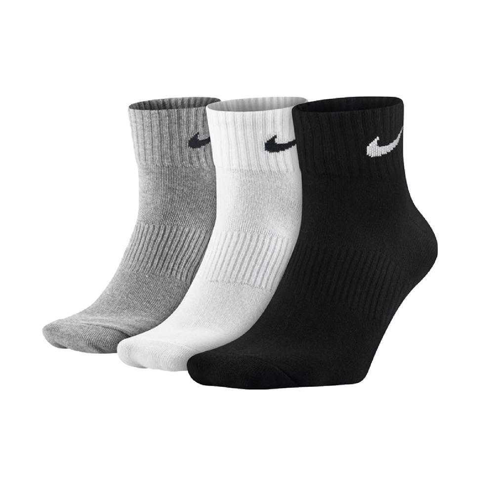 NIKE 耐吉 襪子 Performance Lightweight Ankle Socks 白 灰 黑 短襪 中筒襪 百搭 三雙入 SX4706-901