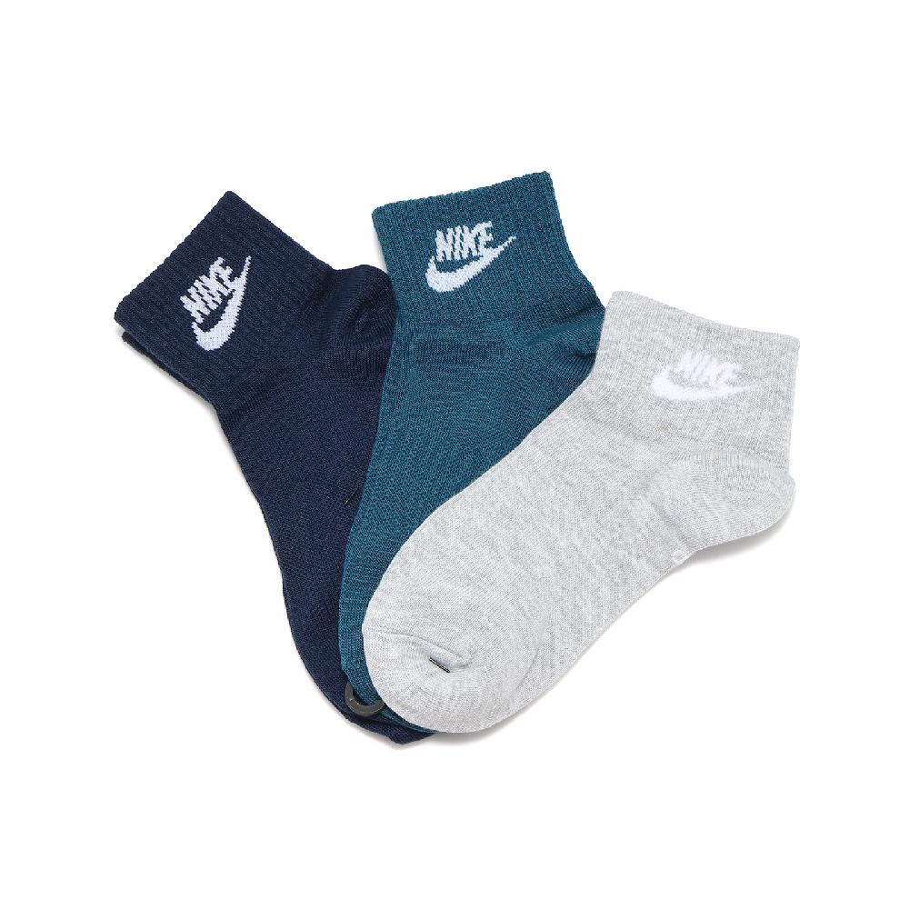 NIKE 耐吉 休閒襪 Everyday Essential 藍 白 三雙入 襪子 短襪 低筒 DX5074-912