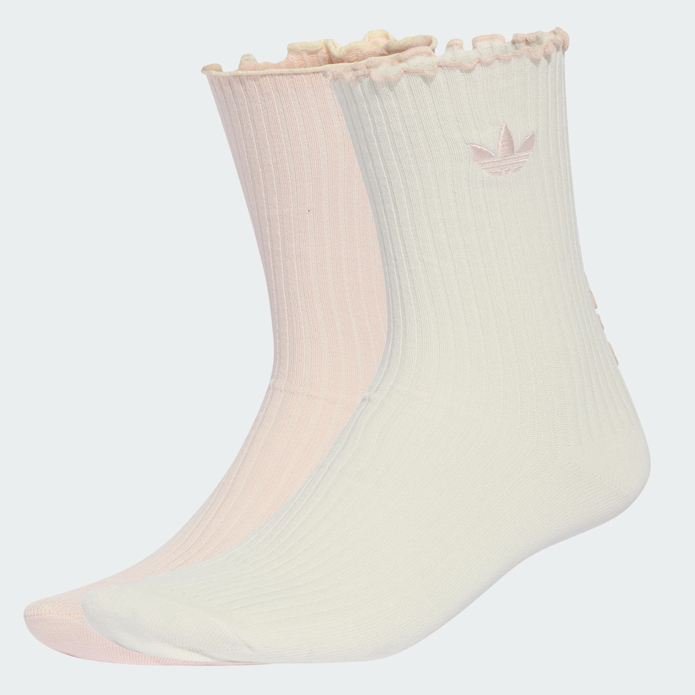 adidas 愛迪達 RUFFLE CR S 2P 男女 中筒襪 KR4221