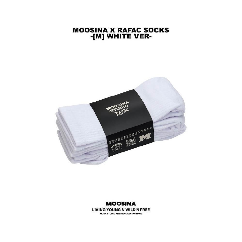RAFAC MOOSINA SOCKS M WHITE VER 聯名限定款襪子3入組