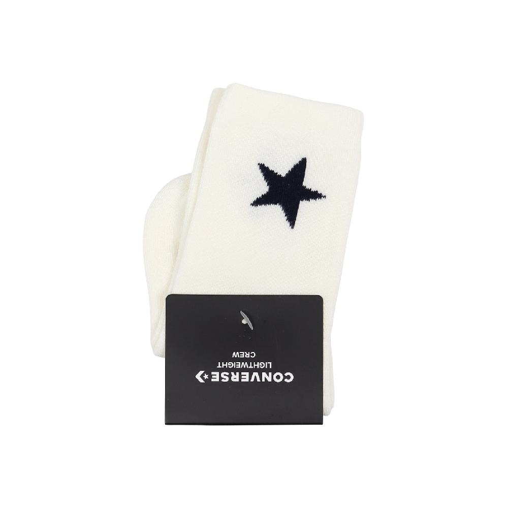 CONVERSE 匡威 休閒襪 Lightweight 中大童 古典白 童襪 襪子 長襪 星星 CV2433018PS001