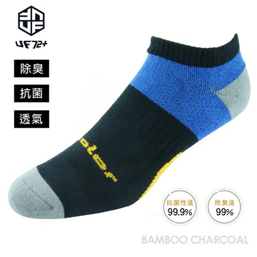 [UF72] elf精舒棉足弓平衡壓力慢跑襪(男用)UF5717L黑26-29