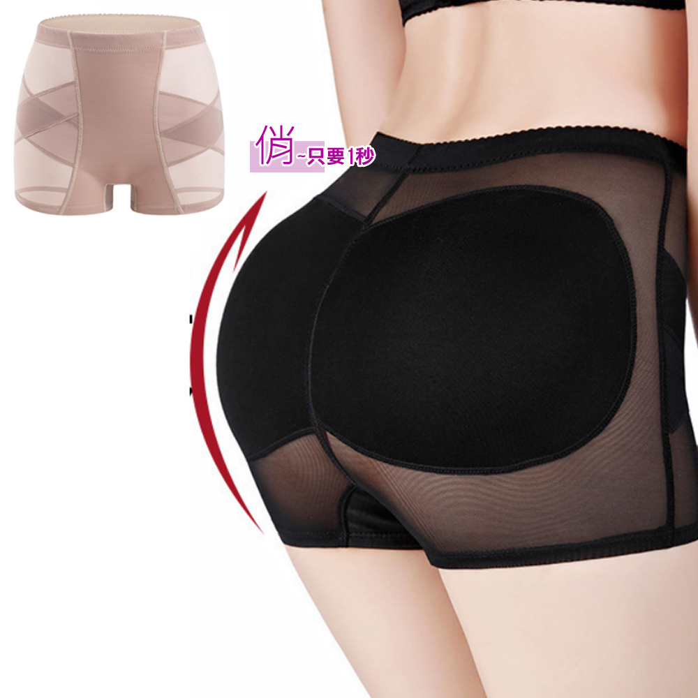 FoxBi 美佳二邊可抽交叉四角假屁股俏臀墊(S-2L)