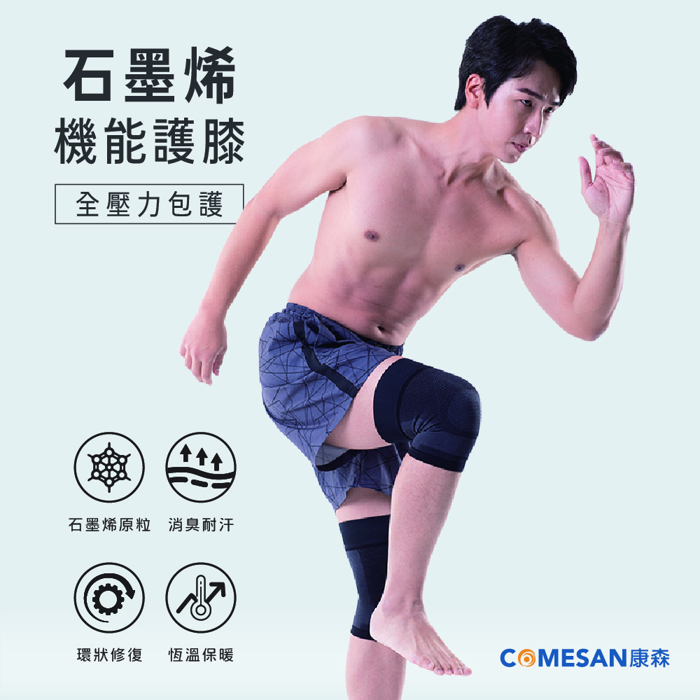 COMESAN 康森 石墨烯穴道機能護膝-兩件組
