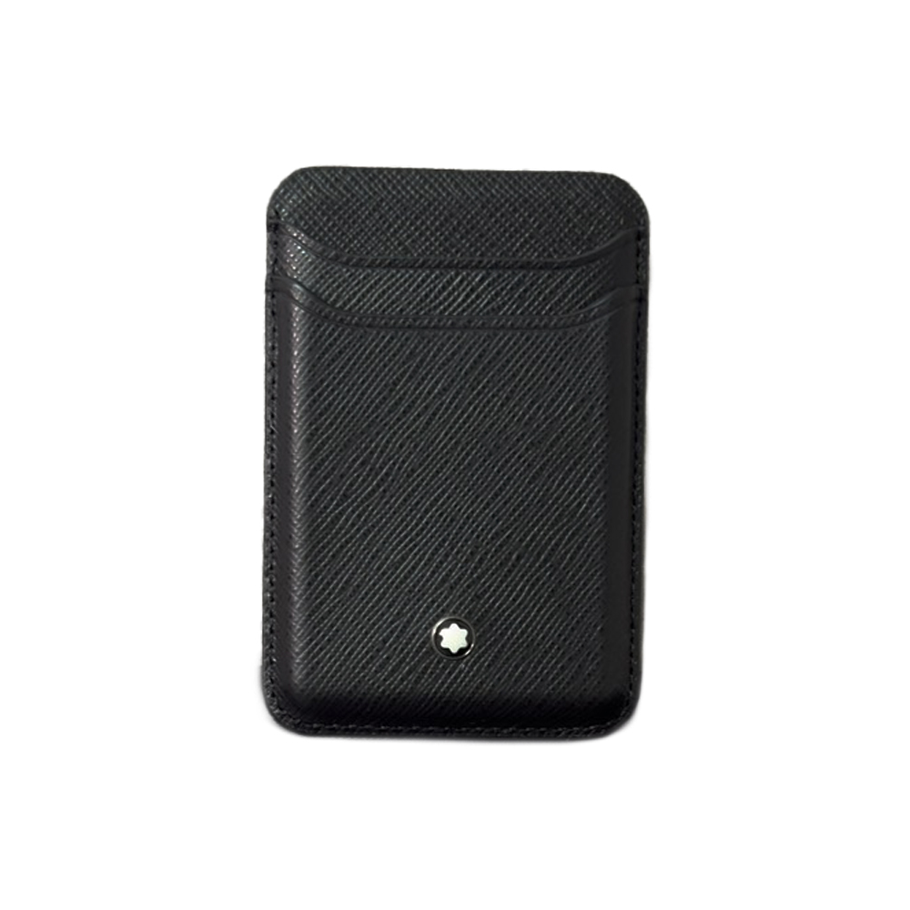 MONTBLANC 萬寶龍 匠心系列 2 卡式卡夾 適用於設有MagSafe系統的 iPhone(Sartorial 十字紋 130325)