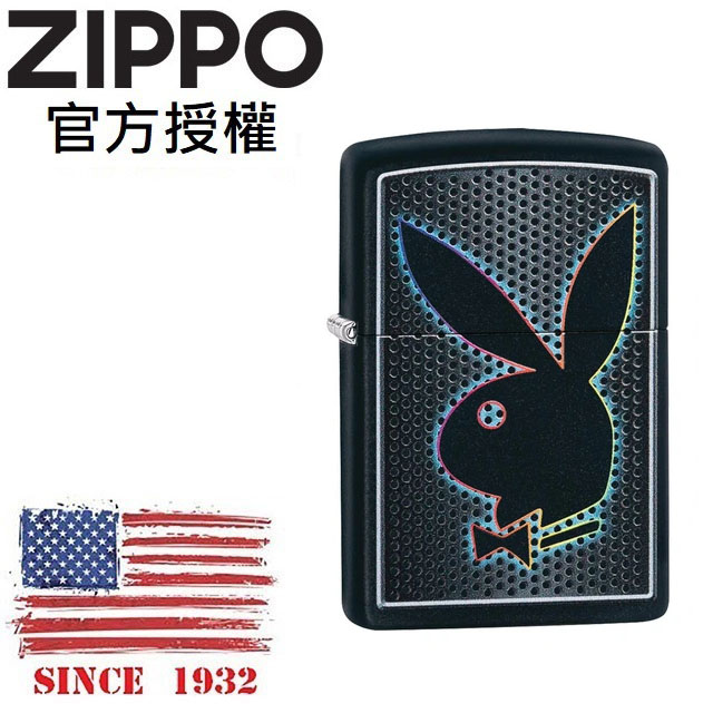 Zippo 【官方授權店】花花公子-繽紛七彩兔防風打火機