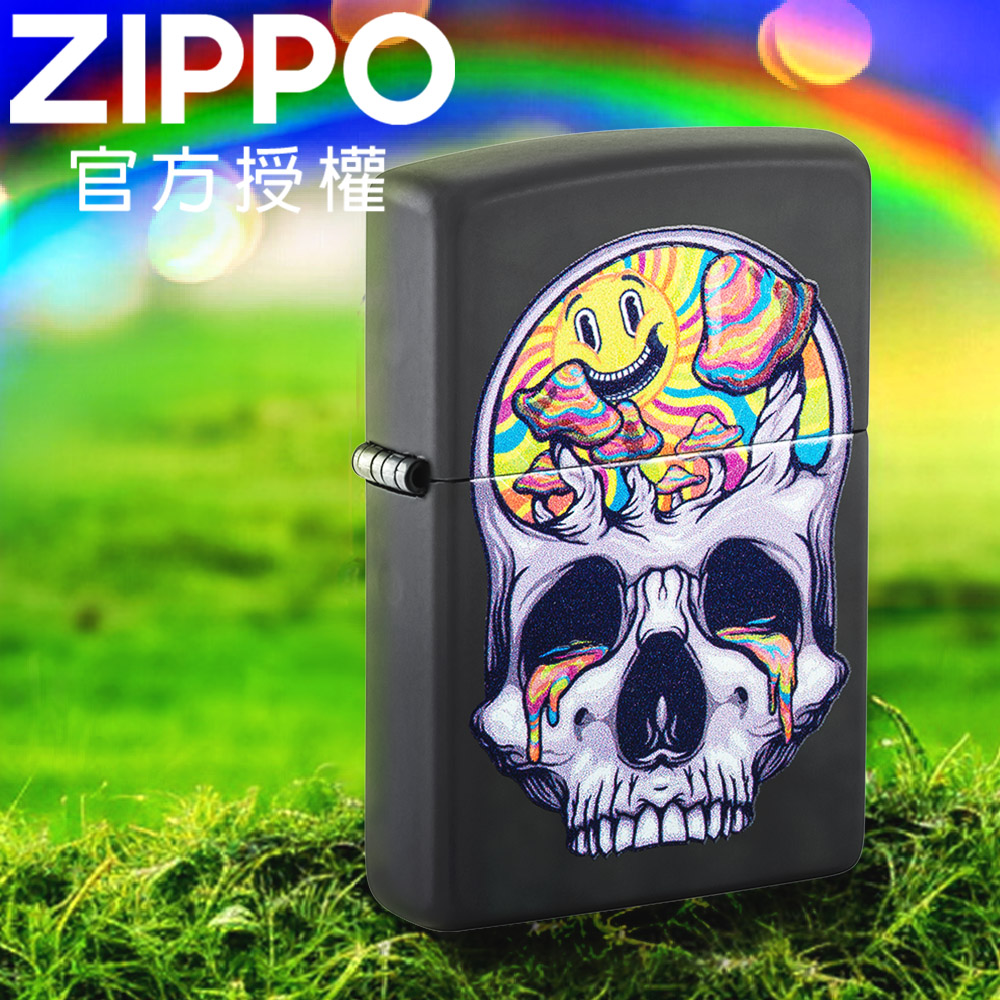 Zippo 【官方旗艦店】Skull Moon Design 骷髏月亮防風打火機（其他規格）