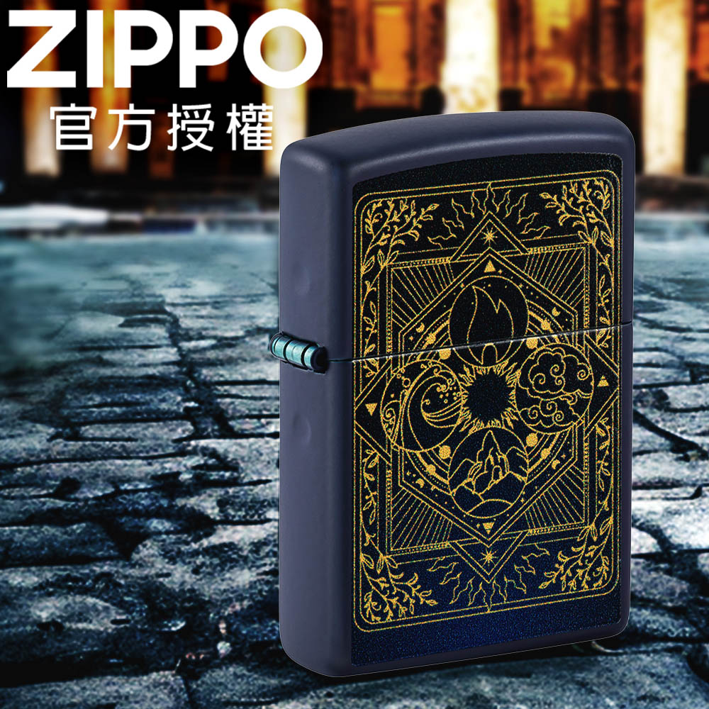 Zippo 【官方旗艦店】Elements Design 聖殿元素防風打火機