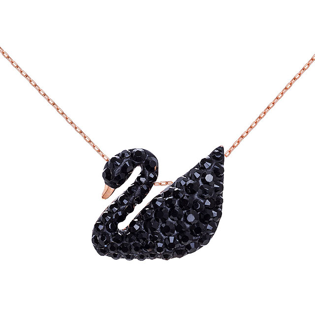 SWAROVSKI 施華洛世奇 小黑天鵝水晶項鍊 5204133