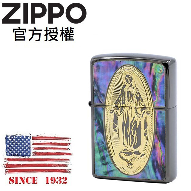 Zippo Shell Saint Mary 聖母瑪利亞之光防風打火機 Pchome 24h購物
