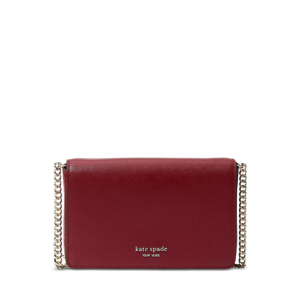 Kate Spade 新款 Spencer Crossbody 防刮皮革 側背包 斜背包 紅色