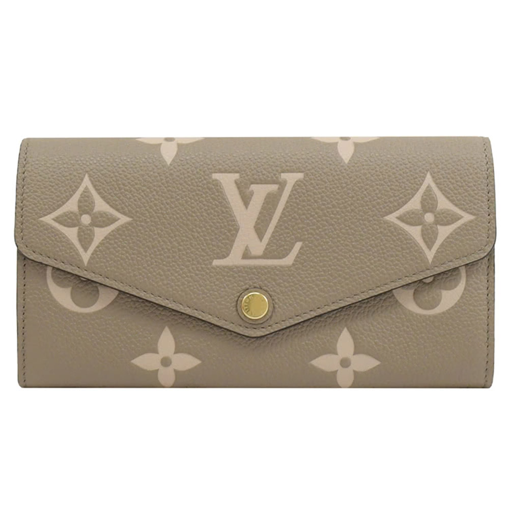 Louis Vuitton 路易威登 LV M81049 SARAH 經典印花壓紋牛皮信封釦式長夾 現貨