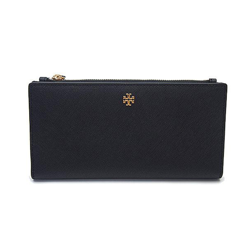 TORY BURCH 對開防刮長夾-黑