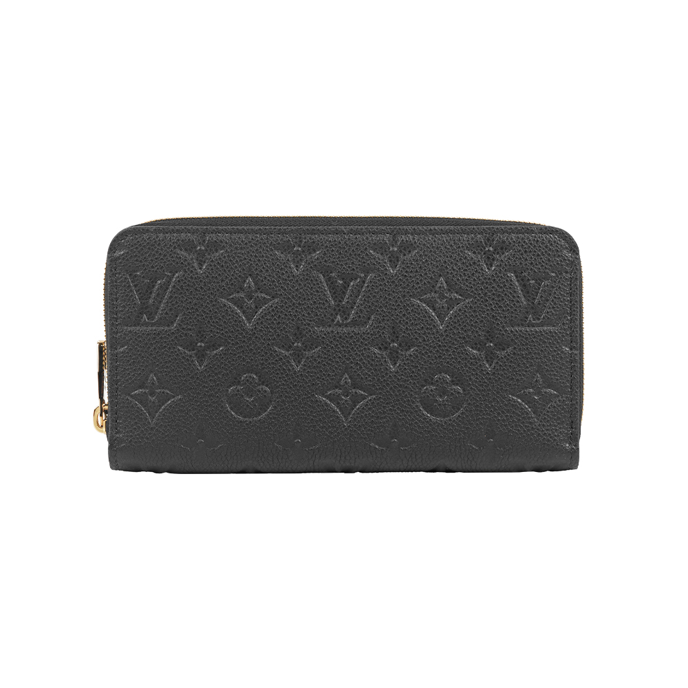 Louis Vuitton 路易威登 Monogram 壓印牛皮長夾(黑色) M28791