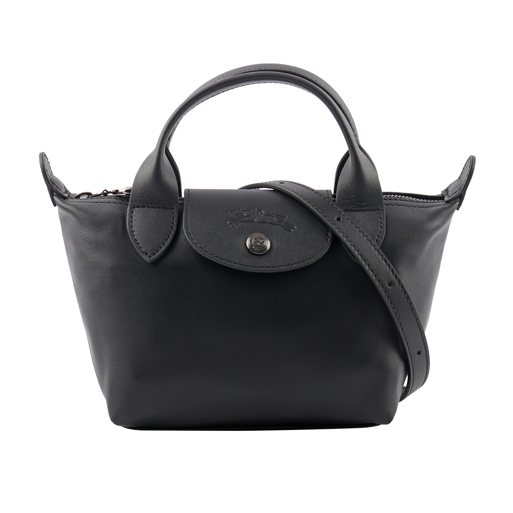 Longchamp LE PLIAGE XTRA 牛皮迷你二用折疊包(黑色) L1500 987 001