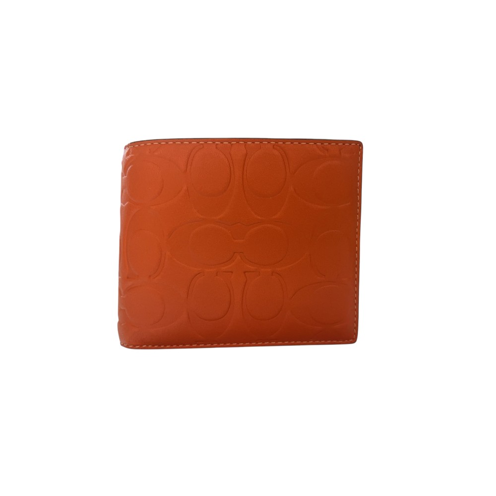 COACH 蔻馳 經典三合一真皮短夾 附可拆式證件夾 8卡雙鈔票層 知名精品品牌皮夾 C9990-QBP2Q