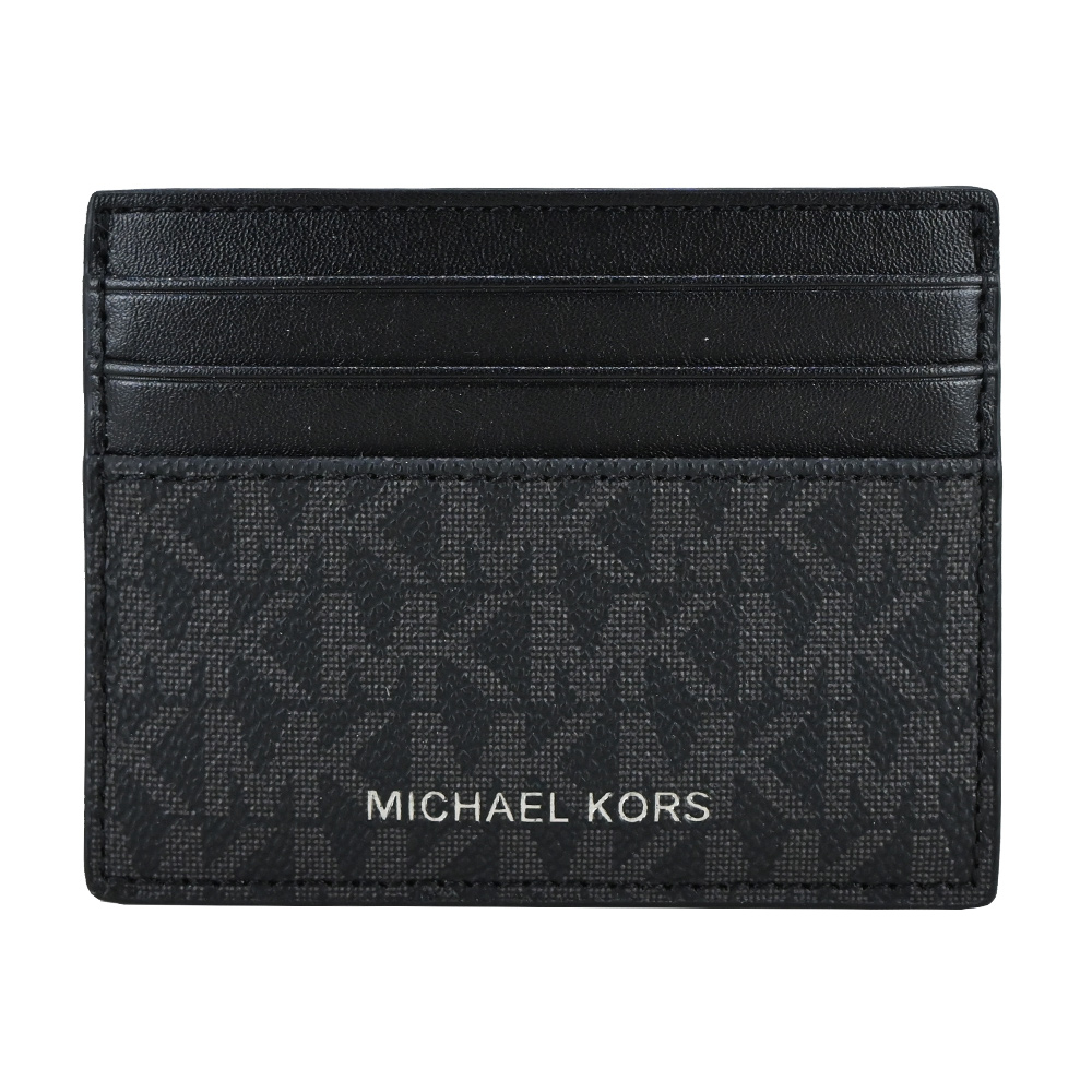 Michael Kors MK滿版六卡名片夾-黑