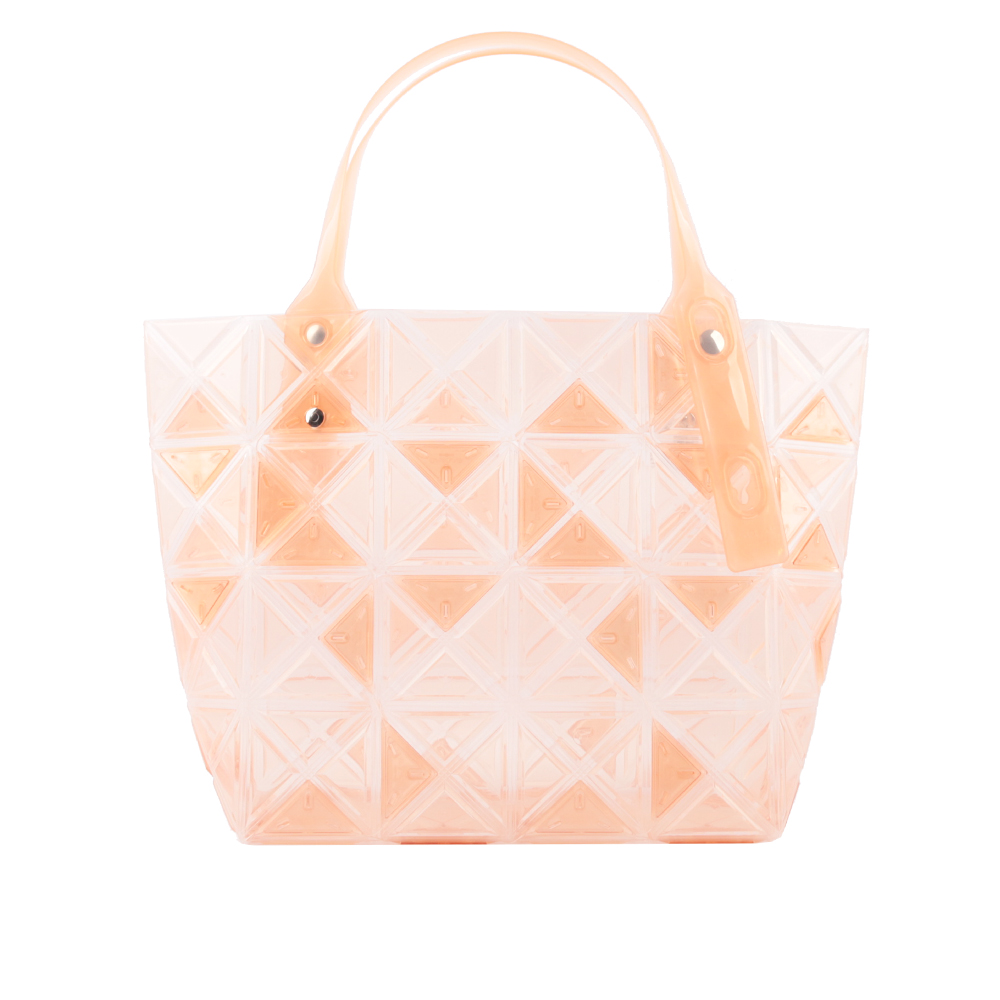 ISSEY MIYAKE BAO BAO DAZZLE 4X6 透明果凍手提包(珊瑚橘) BB22AG852