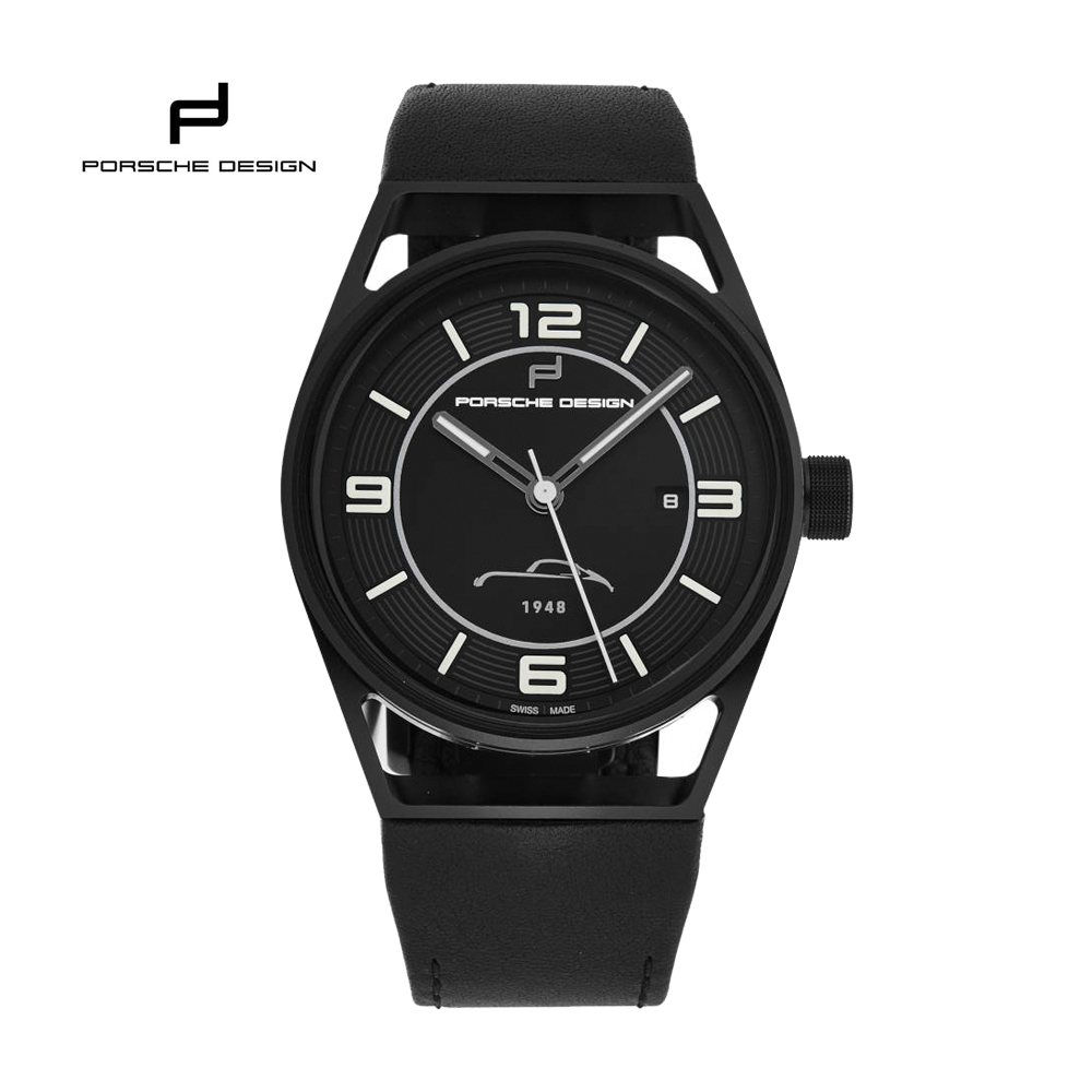 PORSCHE DESIGN 保時捷 精品 70周年限量款 時尚經典日期框機械皮帶紳士腕錶-6020302303072