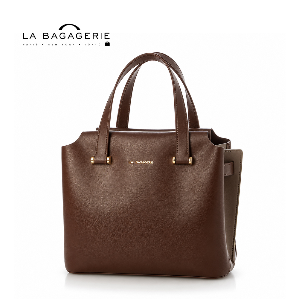 LA BAGAGERIE 皮革兩用托特包(小/酒紅)
