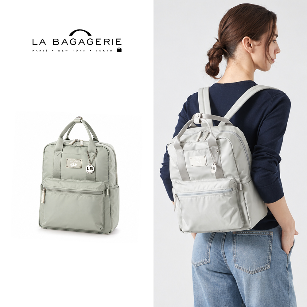 LA BAGAGERIE 輕巧手提後背包(小/灰)