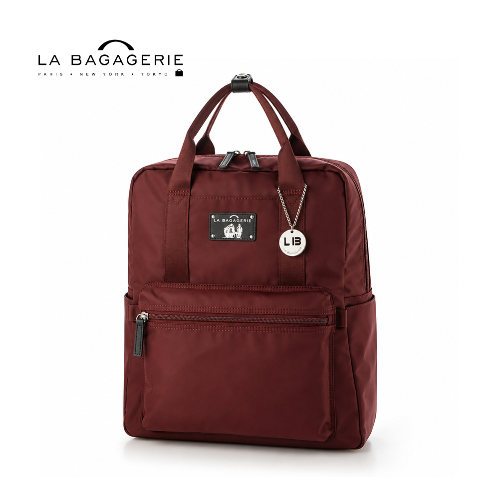 LA BAGAGERIE 輕巧手提後背包(大/酒紅)