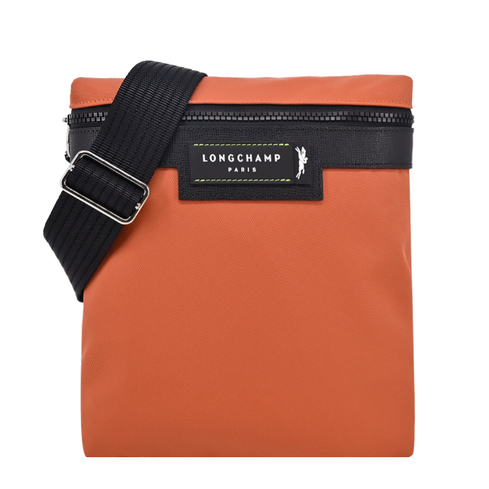 Longchamp LE PLIAGE ENERGY系列再生尼龍直式斜背包(赭)