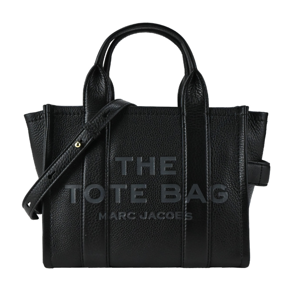 MARC JACOBS MJ THE LEATHER TOTE 皮革兩用托特包-迷你/黑 - PChome 24h購物