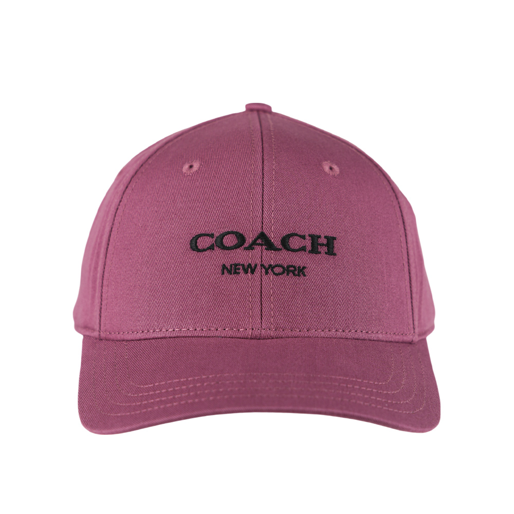 COACH 蔻馳 刺繡標誌棉質棒球帽 XS-S (粉色)