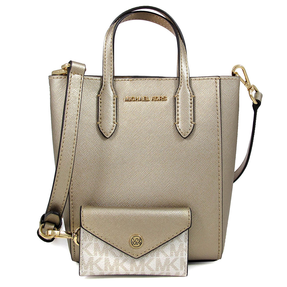 Michael Kors VINCENT 金字LOGO金色防刮二合一兩用包