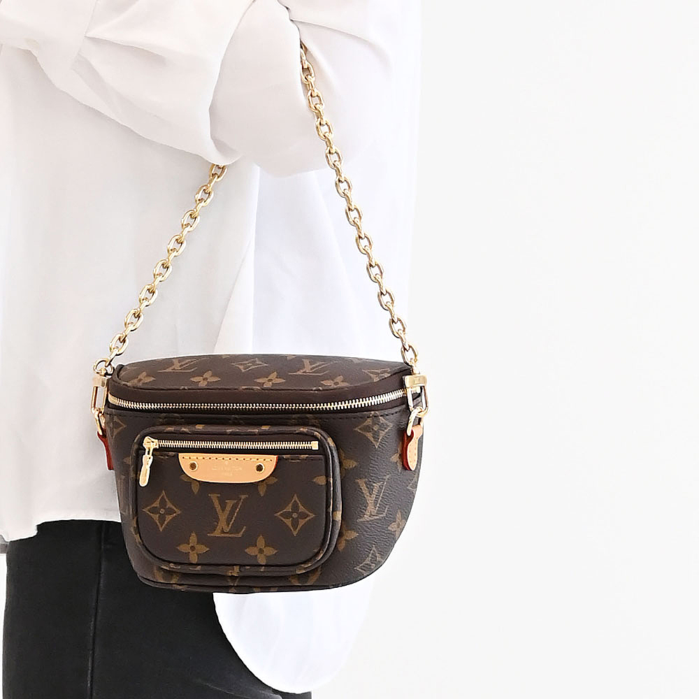 Louis Vuitton 路易威登 LV M82335 Mini Bumbag 經典花紋肩背/斜背腰包 現貨