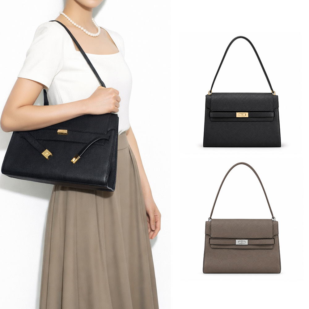 TORY BURCH Lee Radziwill 翻蓋單肩包-大(多色選)