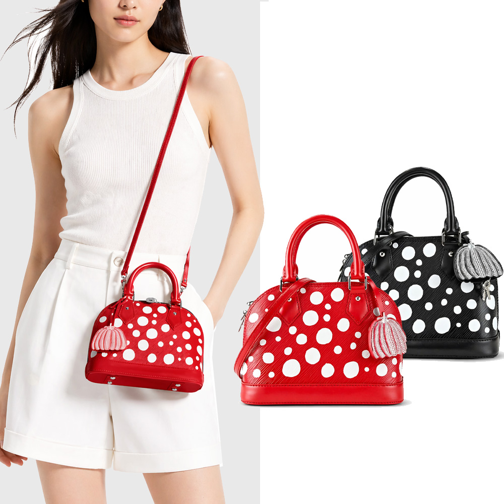 Louis Vuitton 路易威登 LV x YK Alma Infinity Dots 圓點印花手提/肩背包(任選)