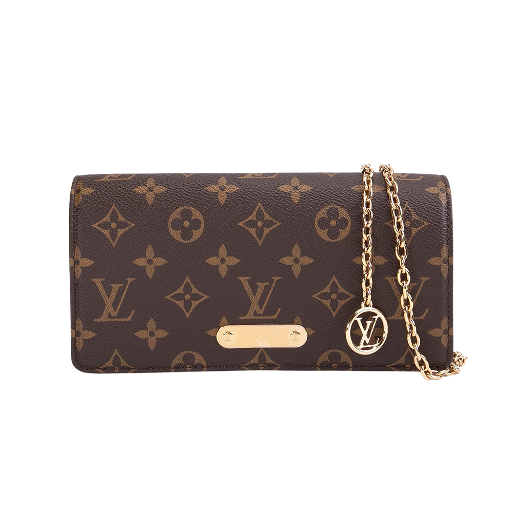Louis Vuitton 路易威登 Wallet On Chain Lily鏈帶兩用包(棕色)